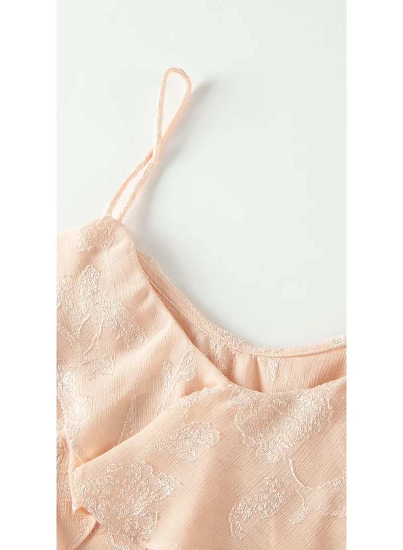 توترندس بلوزة وردي شيفون